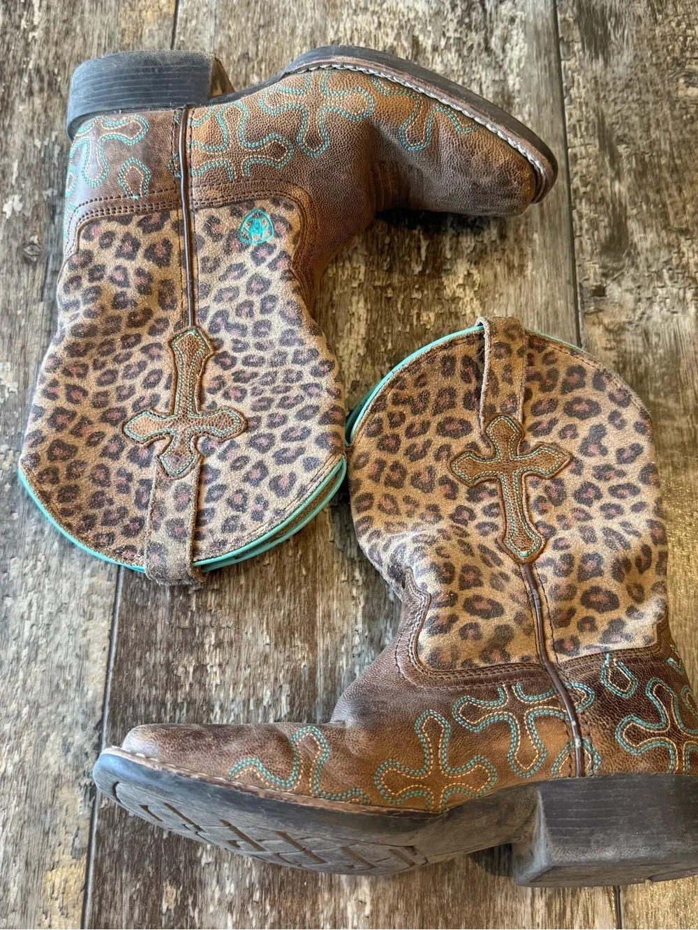 Ariat Leather Cheetah Print size 12